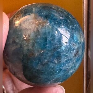 Blue Apatite Sphere